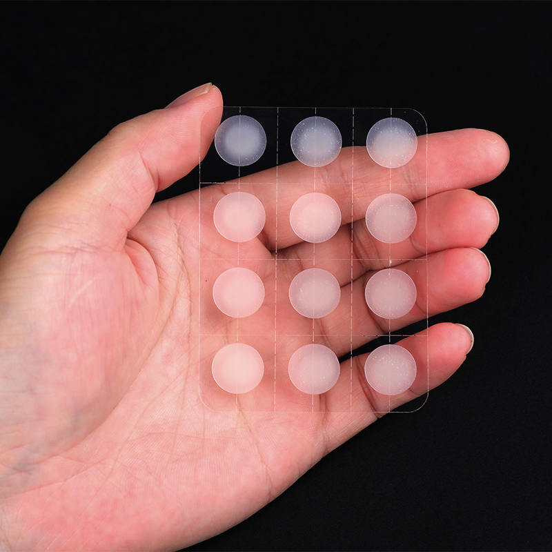 Прозрачные пластыри от прыщей по краям/гидроколлоидная повязка (Размер: этот набор содержит 12 пластырей. 12 мм (12 шт.) ）