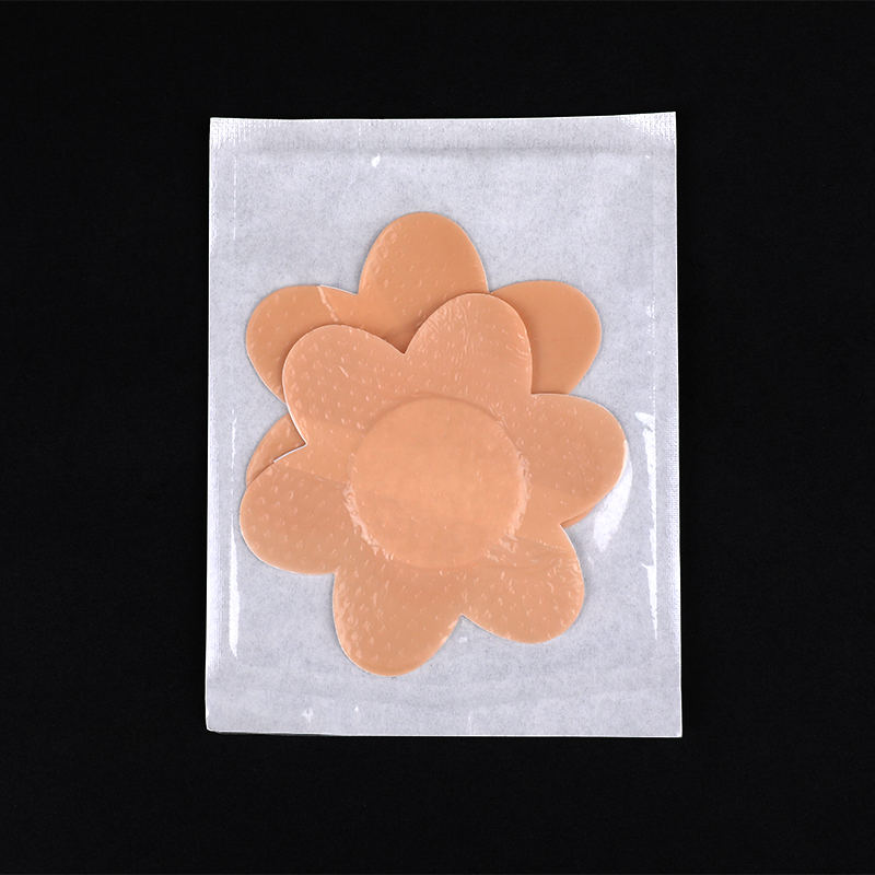 Мягкий и удобный силиконовый гелевый пластырь на грудь в форме цветка